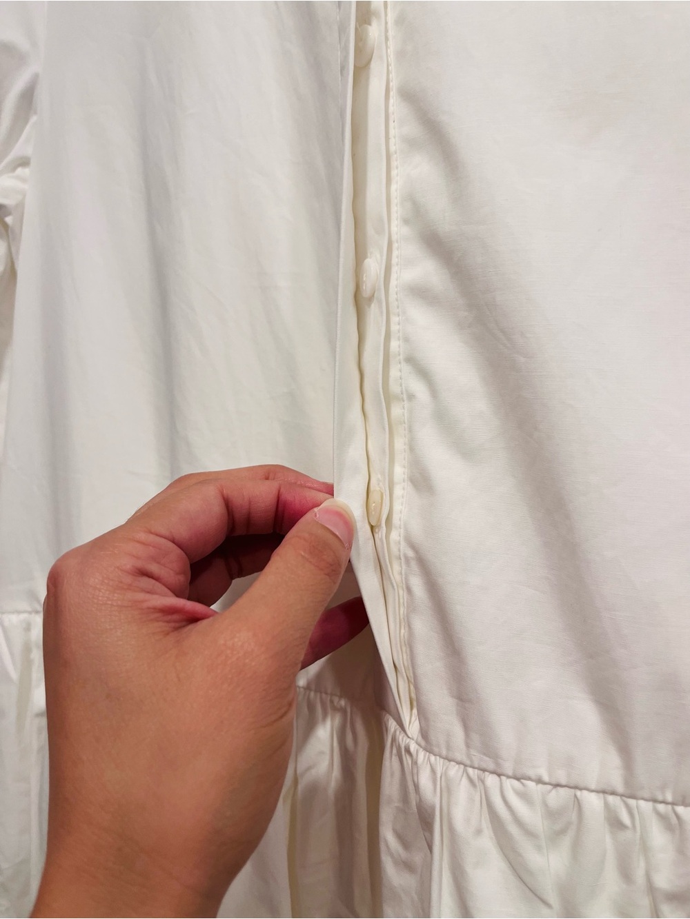 Mare Mare x Anthropologie White Poplin Oversized Shirt Dress Size XS - Picture 5 of 7